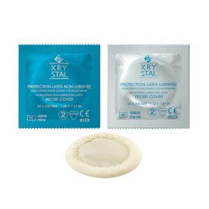 Protège sonde kystal cover non lubrifié et lubrifié conditionné en 144 sachets individuels