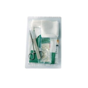 set de retrait d'implant stérile. Un kit complet à usage unique avec pince Mosquito, scalpel et sutures pour une extraction sécurisée.