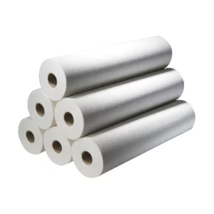 draps d'examen gaufrés ouate blanche 50x35cm, 115 formats, 18gr/m² par pli, 2 plis