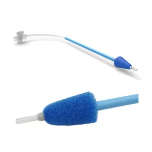 Cathéter d'hystérographie et hystérosonographie bleu 1 voie rigide avec mousse