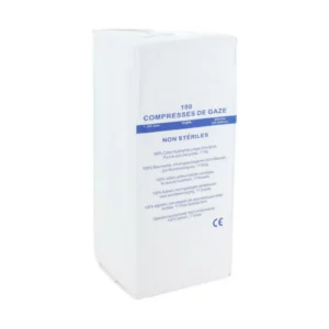 compresses de gaze non stérile 8 plis paquet de 100