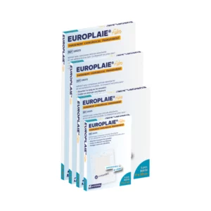 Pansement adhésif transparent stérile avec compresse EUROPLAIE FILM