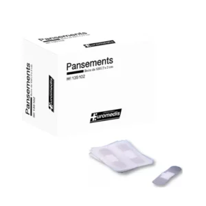 Pansement prise de sang avec Compresse Non Adhérente en 7x2 cm, conditionné en boîte de 100 unités