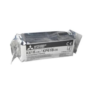 Papier thermique Mitsubishi KP61B pour l'imagerie médicale noir & blanc boîte de 4 rouleaux