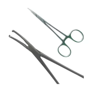 Pince hémostatique Halstead Courbée ou Droite Acier Inoxydable réutilisable