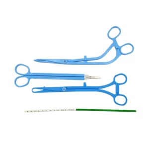 Set de pose DIU bleu avec coupe fil latéral