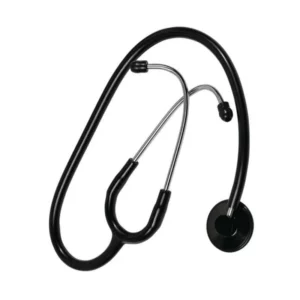 Stéthoscope IDEAL noir double pavillon ou simple pavillon pour l'auscultation