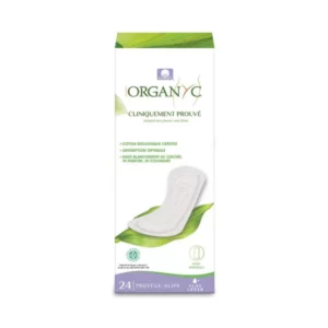 Protège-slip Organyc extra-fin et 100% coton bio en boîte de 24